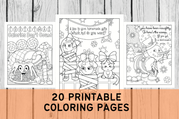 Download 20 Christmas Printable Coloring Pages - Printable coloring pages Collection