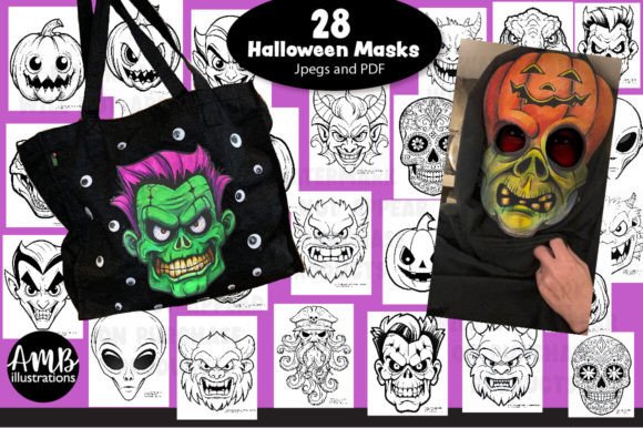 Download Halloween Masks Printable Coloring Pages - Printable coloring pages Collection