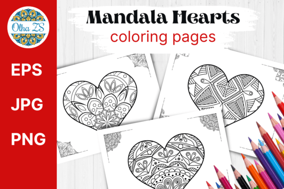 Download Mandala Hearts Printable Coloring Pages - Printable coloring pages Collection