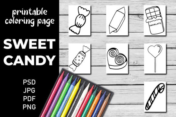 Download Sweets Printable Coloring Pages for Kids - Printable coloring pages Collection
