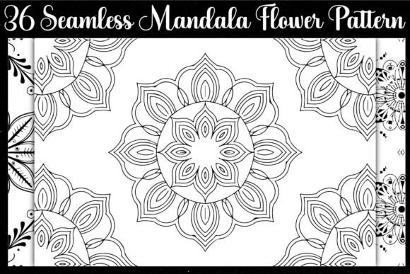 Download Seamless Mandala Flower Patterns - Flower patterns Collection
